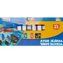 Larskas Akrilik Boya Seti, 12X9 ml Tüp, Canlı Renkler