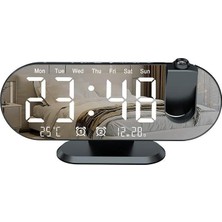 Larskas Projeksiyon Çift Alarm Dereceli LED Masa Saati