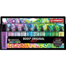 Larskas Stabılo Boss Orıgınal Arty - Fosforlu Kalem - 10'lu Paket - 10 Farklı Soğuk Renkler