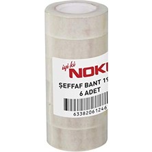 Larskas Şeffaf Bant 19MMX33M 6'lı