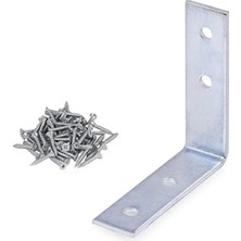 Larskas Mobilya Dolap Köşe Bağlantı Demiri - 55X55X15 Mm, 25 Adet