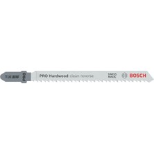Larskas Bosch Professional 5 x Dekupaj Testere Bıçağı T 101 Brf Clean Sert Ahşap Için (Sert Ahşap, Düz Kesim, Dekupaj Testeresi Aksesuarı)