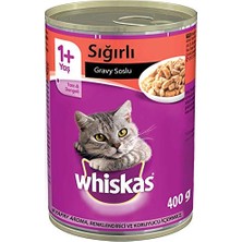 Larskas Whiskas Sığırlı Konserve Yaş Kedi Maması, 400 G