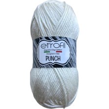 Larskas Etrofil Punch El Örgü Ipliği 25 gr 71009 Ekru