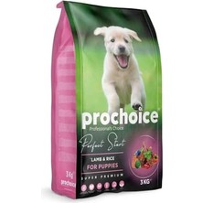 Larskas Perfect Start, Yavru Köpekler Için, Hipoalerjenik, Kuzu Etli ve Pirinçli Kuru Mama, 3 kg