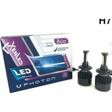 Larskas Duo H7 LED Xenon Ampul, 6000 Kelvin Beyaz, 12000 Lümen, 12V, 2 Adet Set