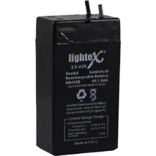 Lightex LT-41N 4V 1AH Bakımsız Işıldak Aküsü