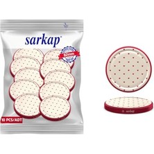 Larskas Sarkap Kavanoz Kapağı, 82MM, Hava Geçirmez, Sızdırmaz, Konserve Için Uygun, 10'lu Paket (Kalp)