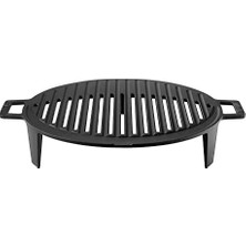 Larskas Lava Metal Silikon Kulplu Döküm Mangal IZGARASI,22X32 | Demir Döküm Cam Emaye Kaplama