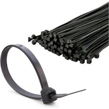 Larskas Siyah Cırt Kelepçe, 2.5X150 mm Boyutunda, 100 Lü Paket