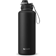 Larskas Sızdırmaz Çelik Termos, 1500 ml Kapasite, Siyah Renk