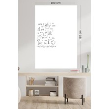 Larskas Fark Tanıtım Beyaz, 2 Adet Yapışkansız Tutunan, Statik, Inovatif, Pratik Yazı Tahtası, Elektrostatik Kağıt (Centimeters, 100 cm x 120 Cm)