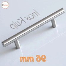 Larskas 10 Adet Pürüzsüz Inox Metal Kulp - 96 mm Uzunluk