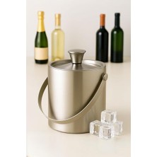 Larskas Buz Kovası Çift Cidarlı Yalıtımlı Endüstriyel Inox Şampanya Şarap Bira Soğutucu 1.6 Litre, 7430000722052