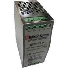 Mervesan 48V 1.6A 75W  Ray Montaj Ac/dc Smps Adaptör Msdr-75-48
