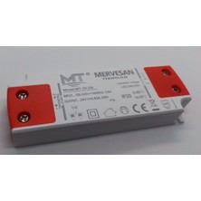 Mervesan 24W 12V 1.67A Plastik Kasa Sabit Voltaj Ac/dc (Smps) Adaptör Mt-24-12i