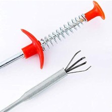 Larskas Tıkanıklık Açma Makinesi Gider Borusu Açma Temizleme Çubuğu Aparatı Mutfak Banya Drenaj Duş Tuvalet Kanalizasyon 90CM