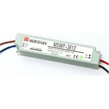 Mervesan Dış Mekan 24V 1.5A 36W Sabit Voltaj Ac/dc Smps Adaptör Mtwp-36-24