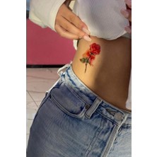 Zurafa Shop Geçici Gül Figürlü Dövme Tatto