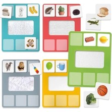 Larskas Montessori Temalı My First Tactile Library Eğitici Kitap Seti, 2-4 Yaş