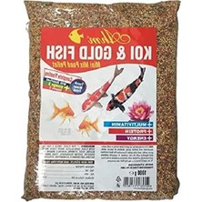 Larskas 1 kg Koi ve Japon Mix Yem, Akvaryum Balıkları Için Özel Karışım