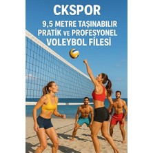 Larskas Voleybol Filesi, 9,5 Metre Taşınabilir, Pratik ve Fesyonel Antrenman Seti