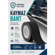 Plant Home Power Mix Güçlü Yapışkanlı Kaydırmaz Merdiven Bandı Siyah 5 cm x 10 mt