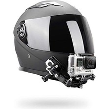Larskas O Rly Kask Çene Montaj Kask Montaj Kiti/kask Ön Yan Döner Mount/düz Kavisli Yapıştırıcı Mounts Go Hero 3 4 5 6 7black 8 Kam Eylem Kamera Aksesuarları