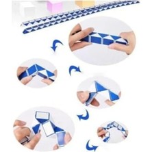 Larskas Stres Giderici Havalı,güçlü, Dayanıklı, Ergonomik, Trend, Sihirli Yılan Küçük Zeka Küpü Siyah