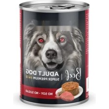 Larskas Yetişkin Köpekler Için Sığır Etli ve Pirinçli Besleyici Mama, 400 G x 12 Adet