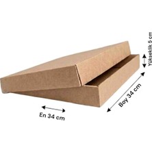 Rass 34×34×5 cm Tava Kutu E-Ticaret Karton Kargo Kutusu 1 Adet