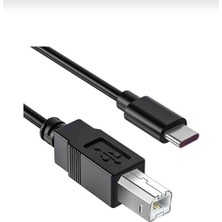 USB Type-C To Usb-B Yazıcı Kablosu 1.5 Metre Printer Tarayıcı Bağlantı Kablosu