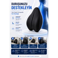 Anva Med Visko Ortopedik Yeni Nesil Sandalye Sırt Minderi – Sırt Dayama Koltuk Minderi ve Sırt Destek Yastığı