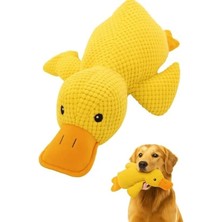 Larskas Ördek Şeklinde Peluş Köpek Oyuncağı, Sesli ve Hışırtılı, Yumuşak ve Dayanıklı