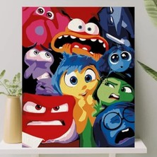 Larskas Sayılarla Boyama Tuval Seti Fırça Boya Dahil Çıtaya Gerili 40X50 cm - Ters Yüz