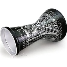 Larskas Siyah 44,5 cm El Gravürü Darbuka, Estetik ve Kaliteli Ses