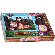 Larskas 30 Parça Maşa Ile Koca Ayı Puzzle ile Eğlenceli Zaman Geçirin