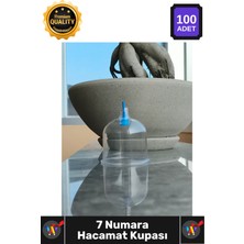 Wintoup #hacamat Profesyonel Vakumlu Hijyenik Sert Plastik Kaliteli Terapi 7 Numara Hacamat Kupası 100 Adet