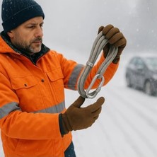 Larskas Dayanıklı Çekme Halatı, 3.5 Metre Uzunluk, 6-8 mm Kalınlık, Izoleli Araç Kurtarma Için Güvenli Kul