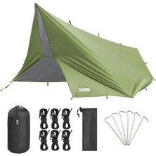 Larskas 300X300 cm Su Geçirmez Tarp Tente, Gölgelik Örtü, Yeşil