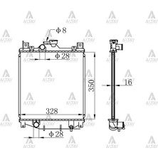 Maher Radyatör Su Swift 90-01 1.0 / 1.3 M-T Brazing 17700-80E00