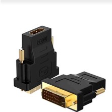 HDMI To DVI Dönüştürücü Adaptör Çift Yönlü Bi-Directional Monitör Ekran Kartı Soketi 24+1