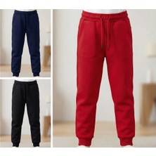 Mavi Boncukk Unisex Çocuk 3'lü Eşofman Altı Siyah-Kırmızı-Lacivert Mevsimlik Kız Erkek