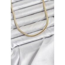 AyrStore Buğz cm Yassı Yılan Zincir Model 60 cm Kadın Kolye