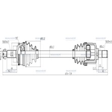 Maher Aks Komple Ön I-30 07-11 / Ceed 07-11 Benzinli Sol Absli 46 Dış 674MM 49501-2L010