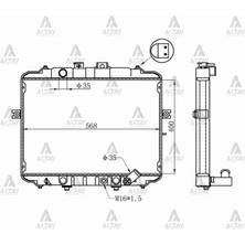 Maher Radyatör Su H-100 94-06 Minibüs / H-100 97-04 Kamyonet Brazing Ayakli 25300-43820