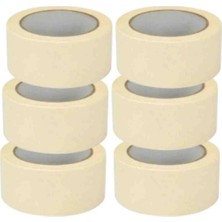 Rass Kağıt (Maskeleme) Bant Kolay Koparılır Yüzeye Zarar Vermez 45MM×40MT 6 Adet