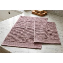 Biçomi Seyda Mürdüm Ultra Emici %100 Pamuklu 2'li Banyo ve El-Yüz Havlu Seti