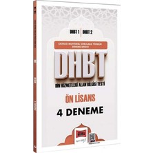 Yargı 2026 Dhbt 1-2 Ön Lisans 4 Deneme Çözümlü Yargı Yayınları