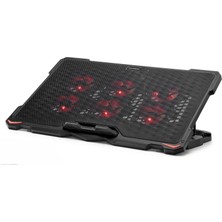 Nemere Laptop Soğutucu 6 Fan LED - Siyah HDX4255